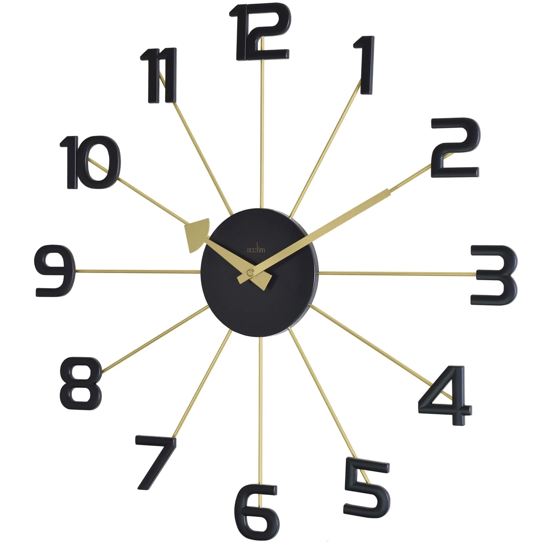 Acctim Astraea 49cm Gold/Black Wall Clock - Image 2
