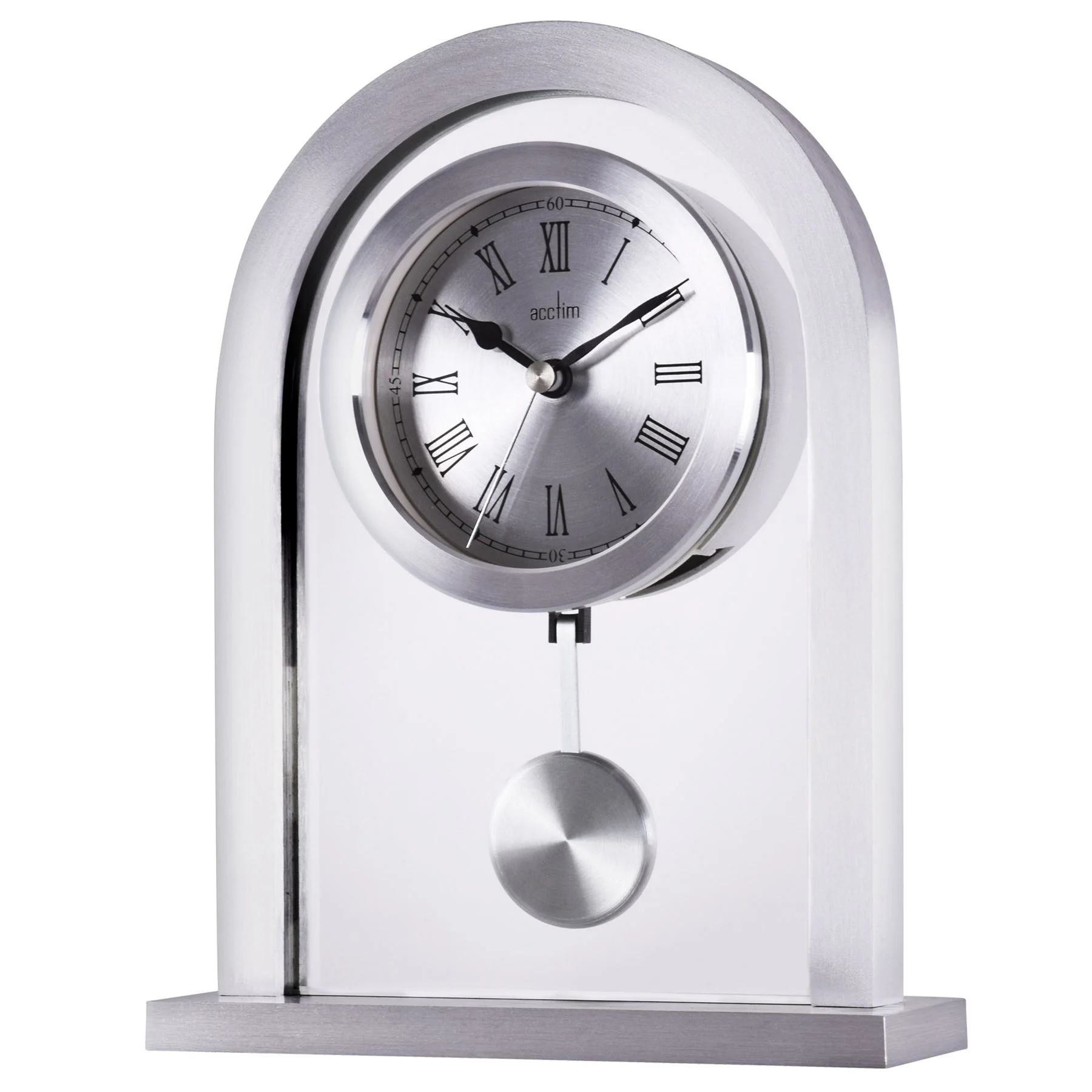 Acctim Bathgate Silver Mantel Clock - Image 2