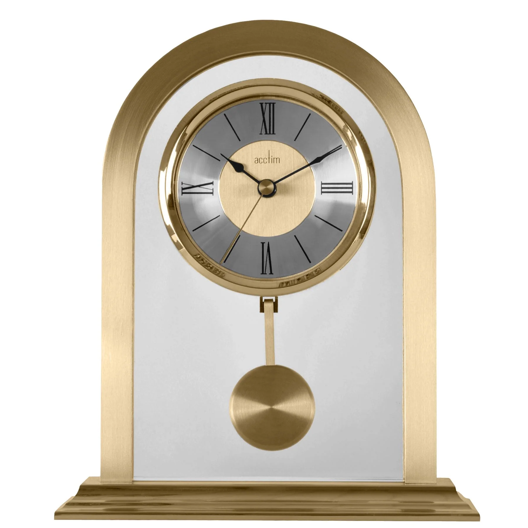 Acctim Colney Pendulum Mantel Clock in Gold