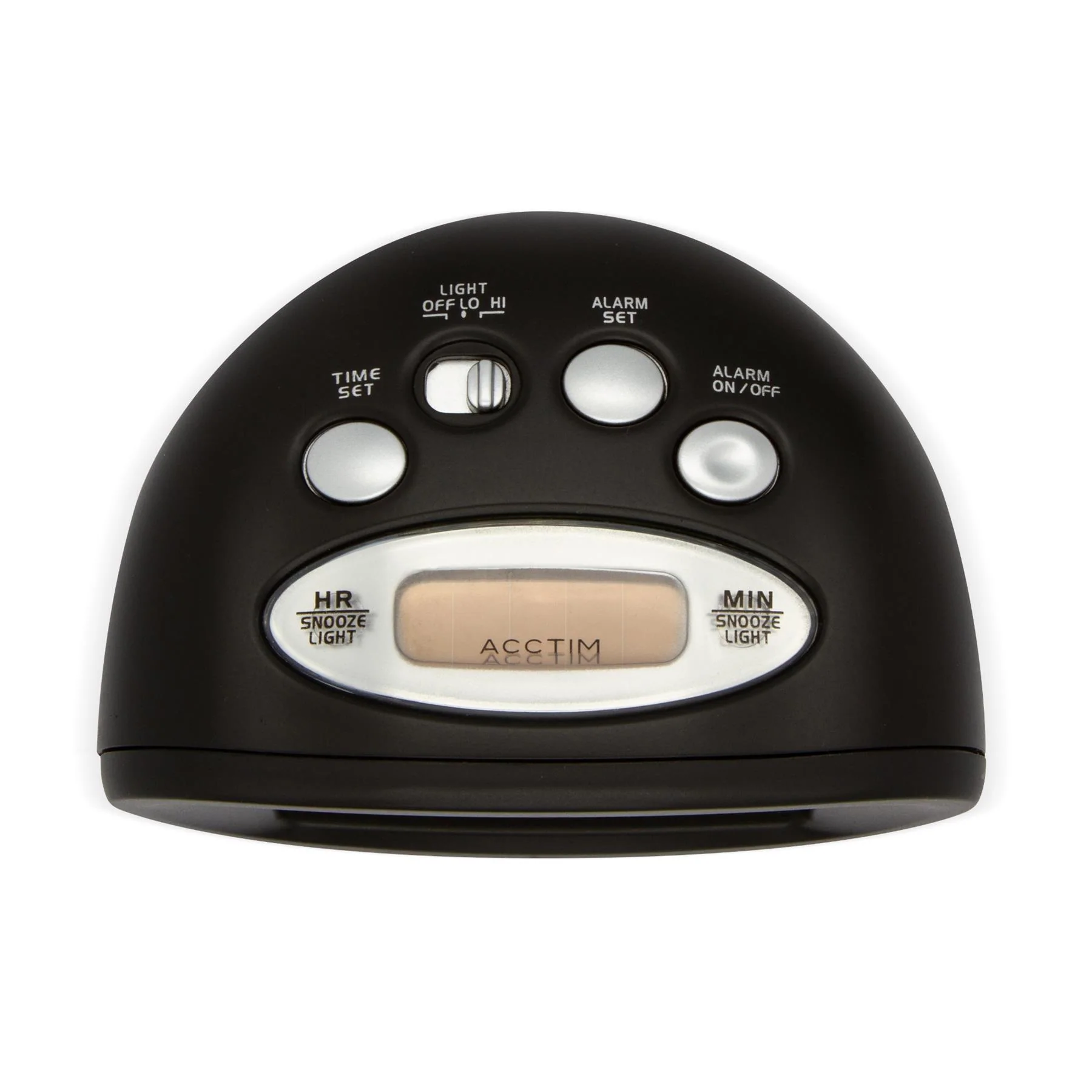 Acctim Eclipse Black Alarm Clock - Image 3