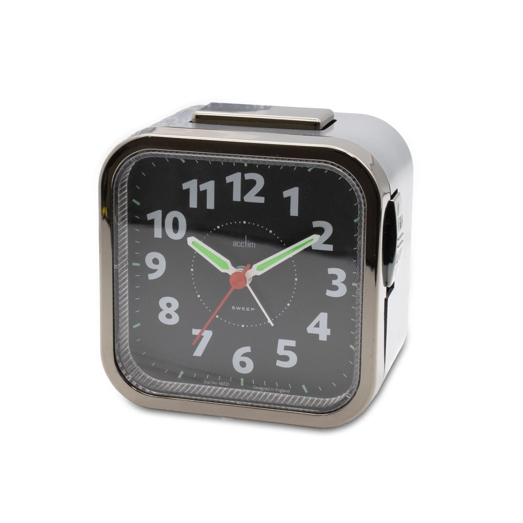 Acctim Otis Square Faced Analogue Alarm Clock - Image 18