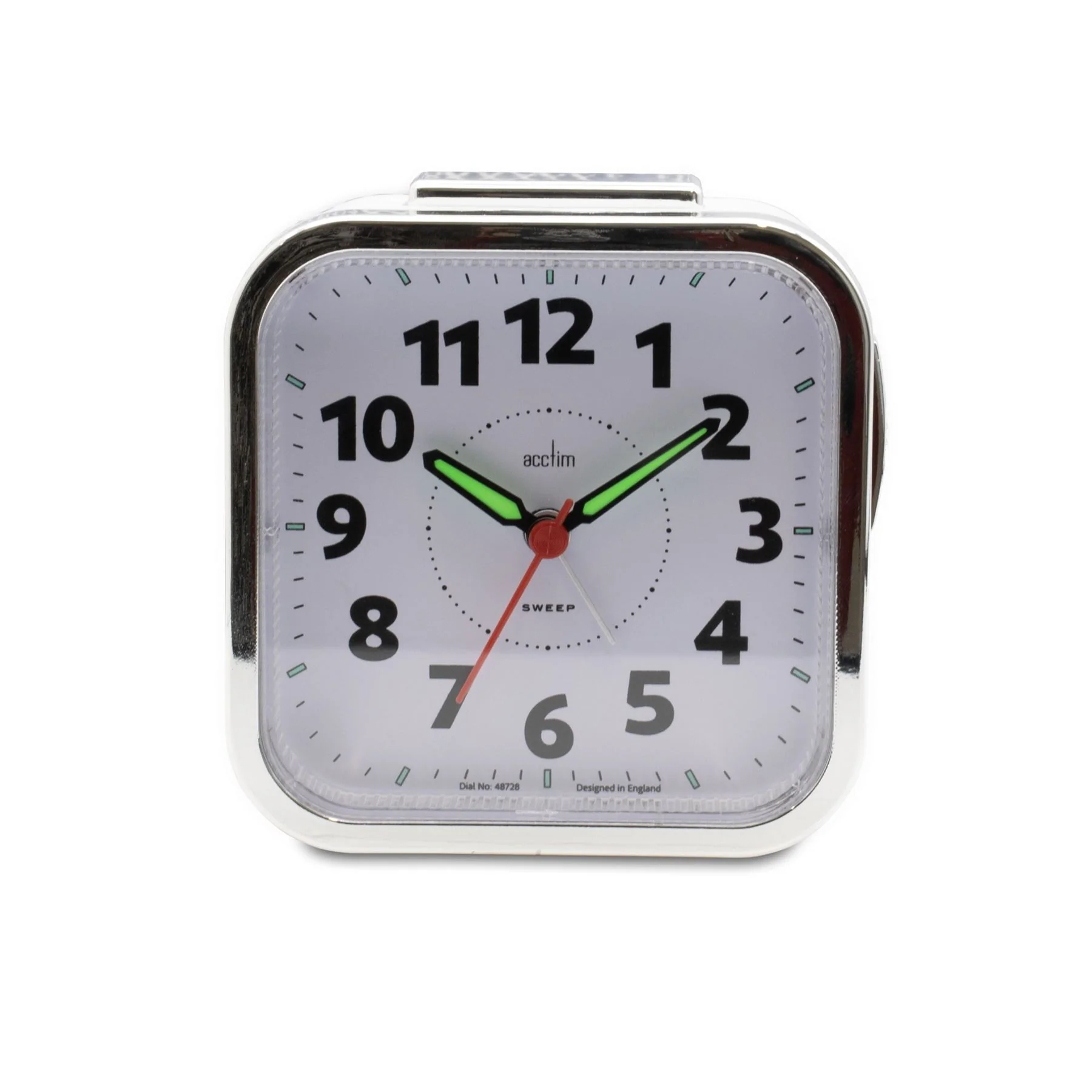 Acctim Otis Square Faced Analogue Alarm Clock - Image 2