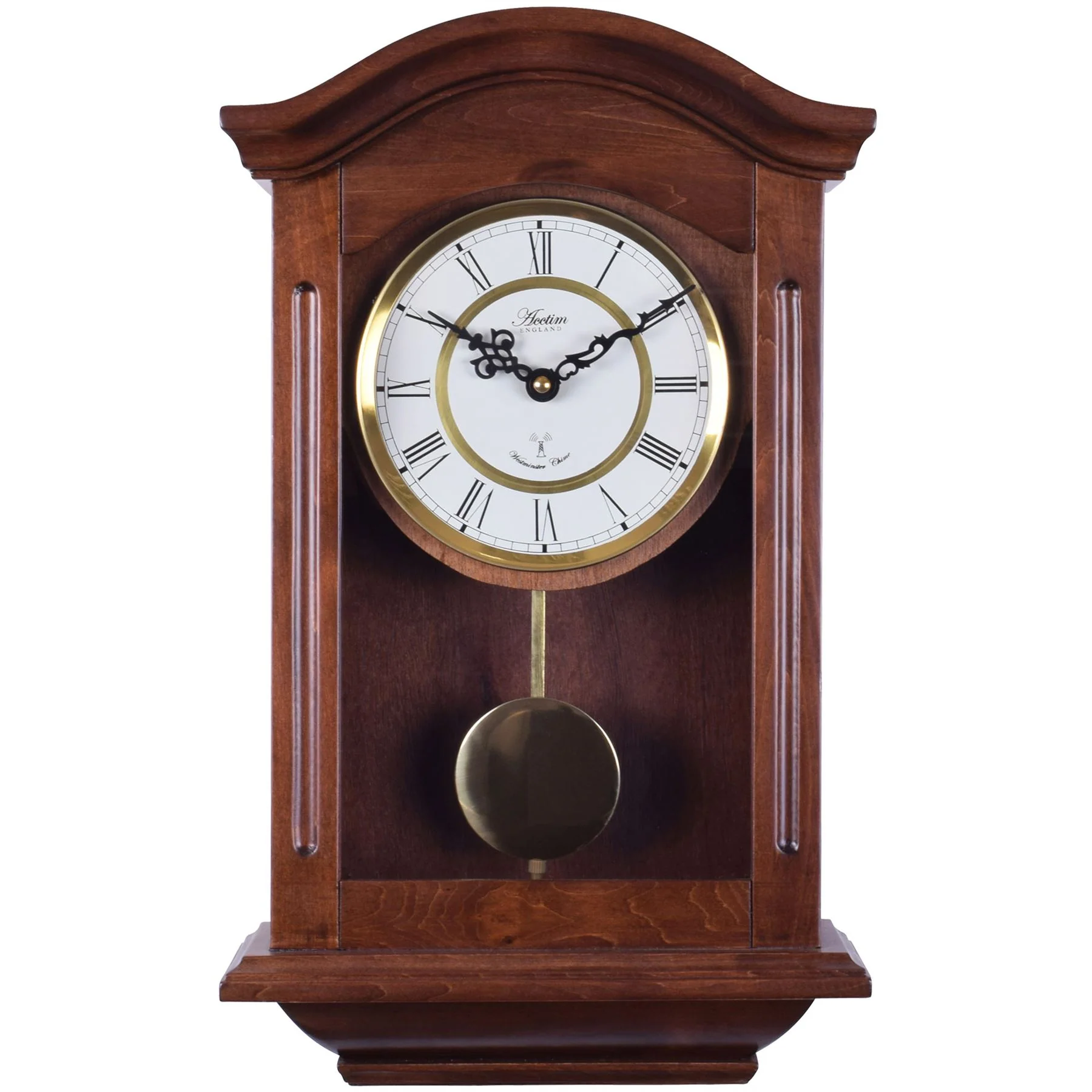 Acctim Thorncroft Dark Wood Regulator Wall Clock