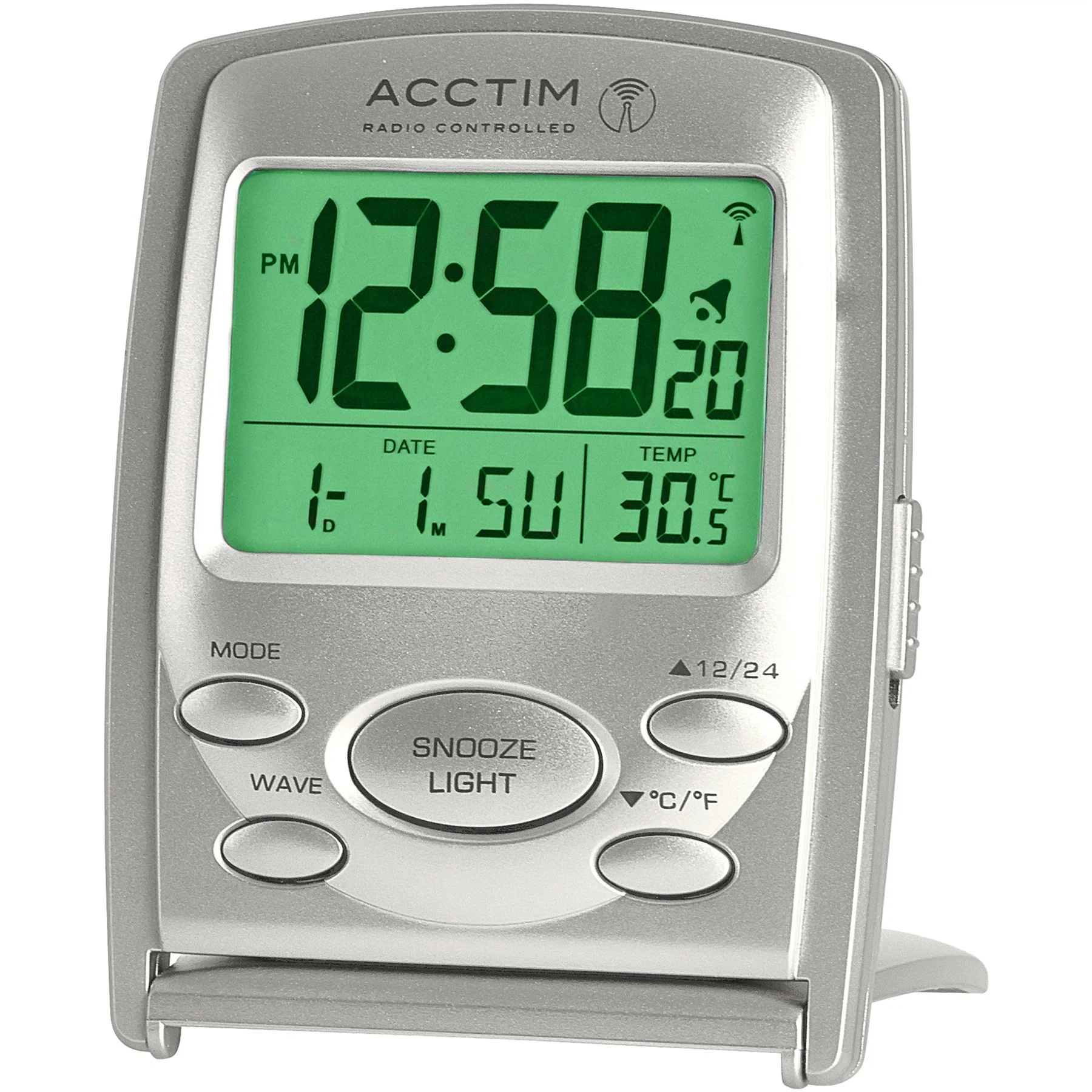 Acctim Vista Radio Controlled Travel Alarm Clock - Image 3