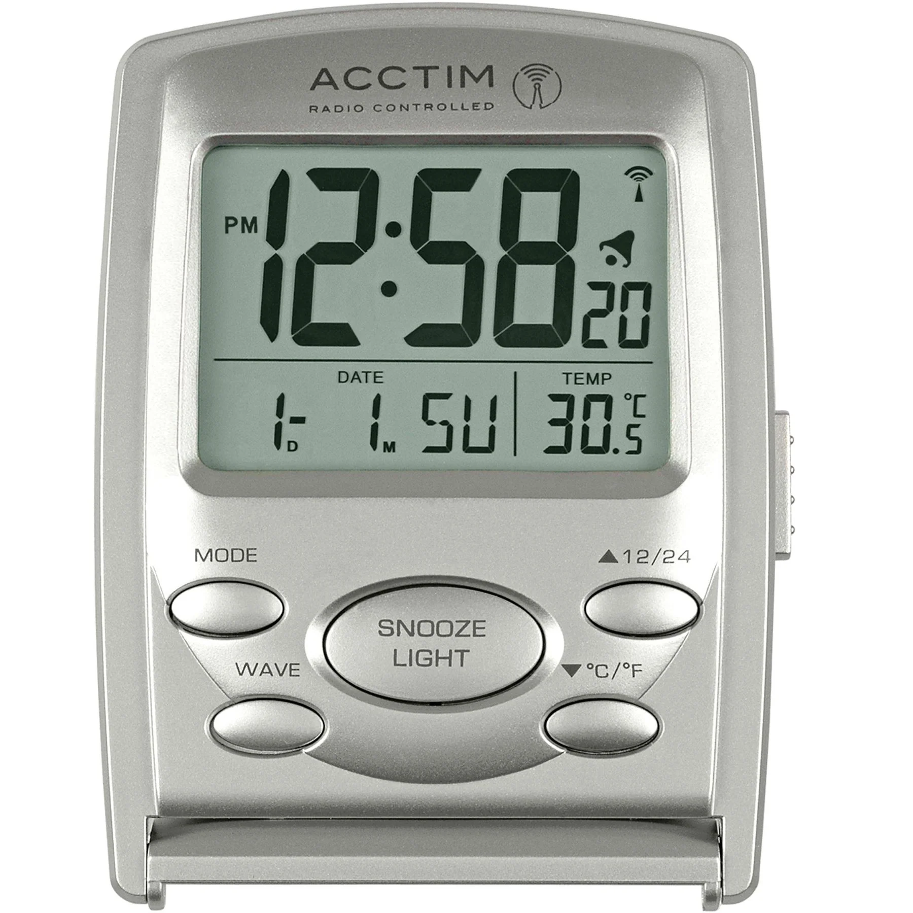 Acctim Vista Radio Controlled Travel Alarm Clock - Image 4