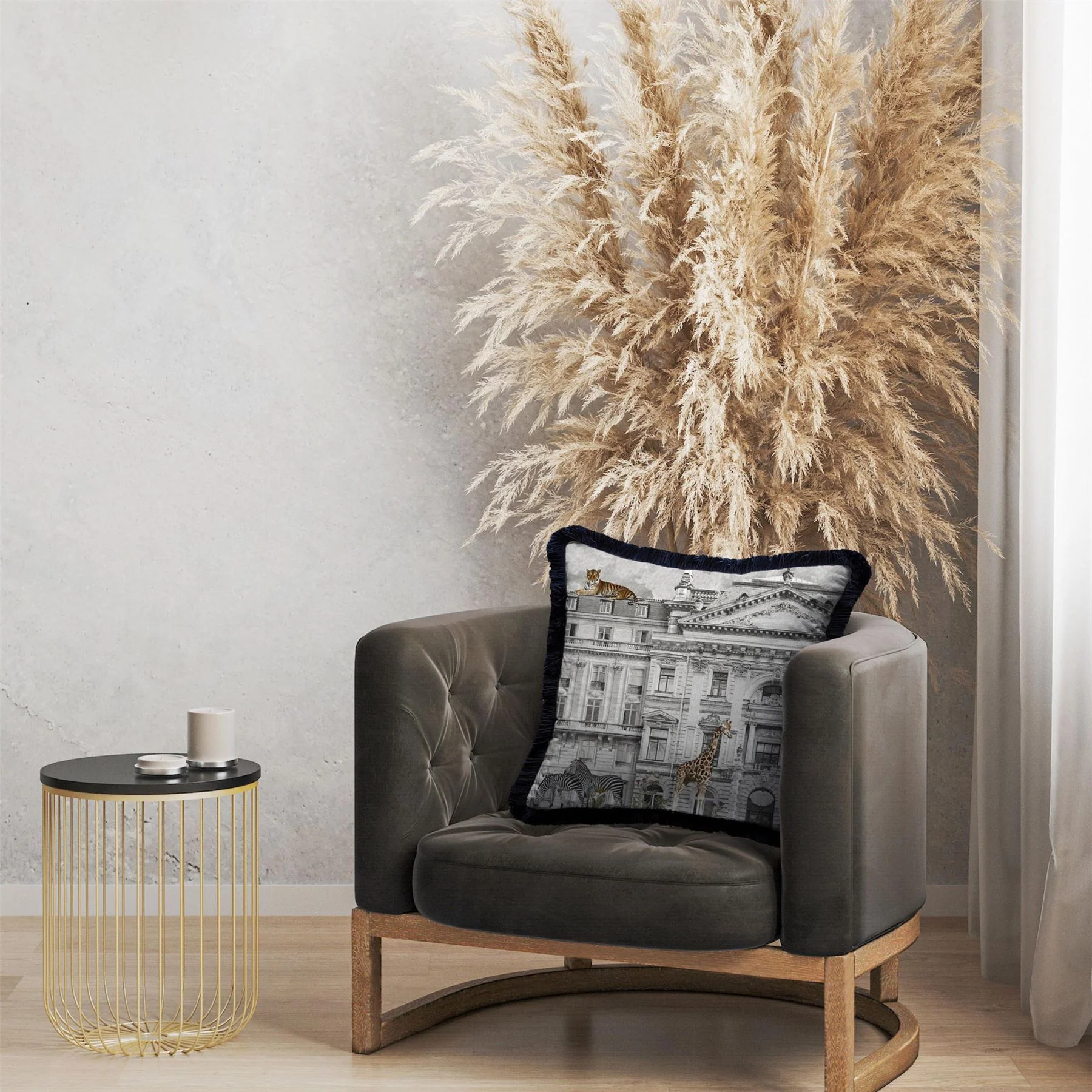 Ada Wall City Zoo Cushion - Image 2