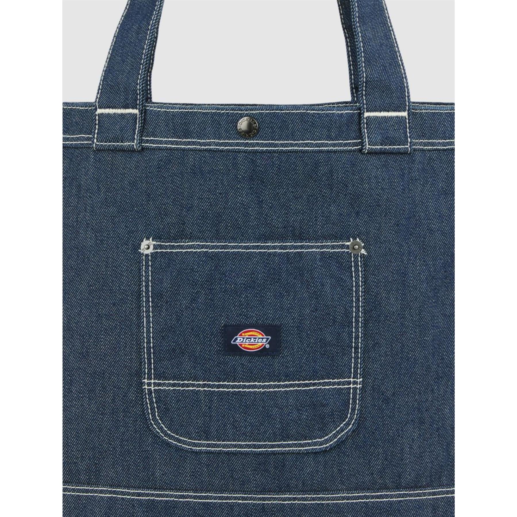 Dickies Rinsed Denim Blue Tote Bag - Image 3