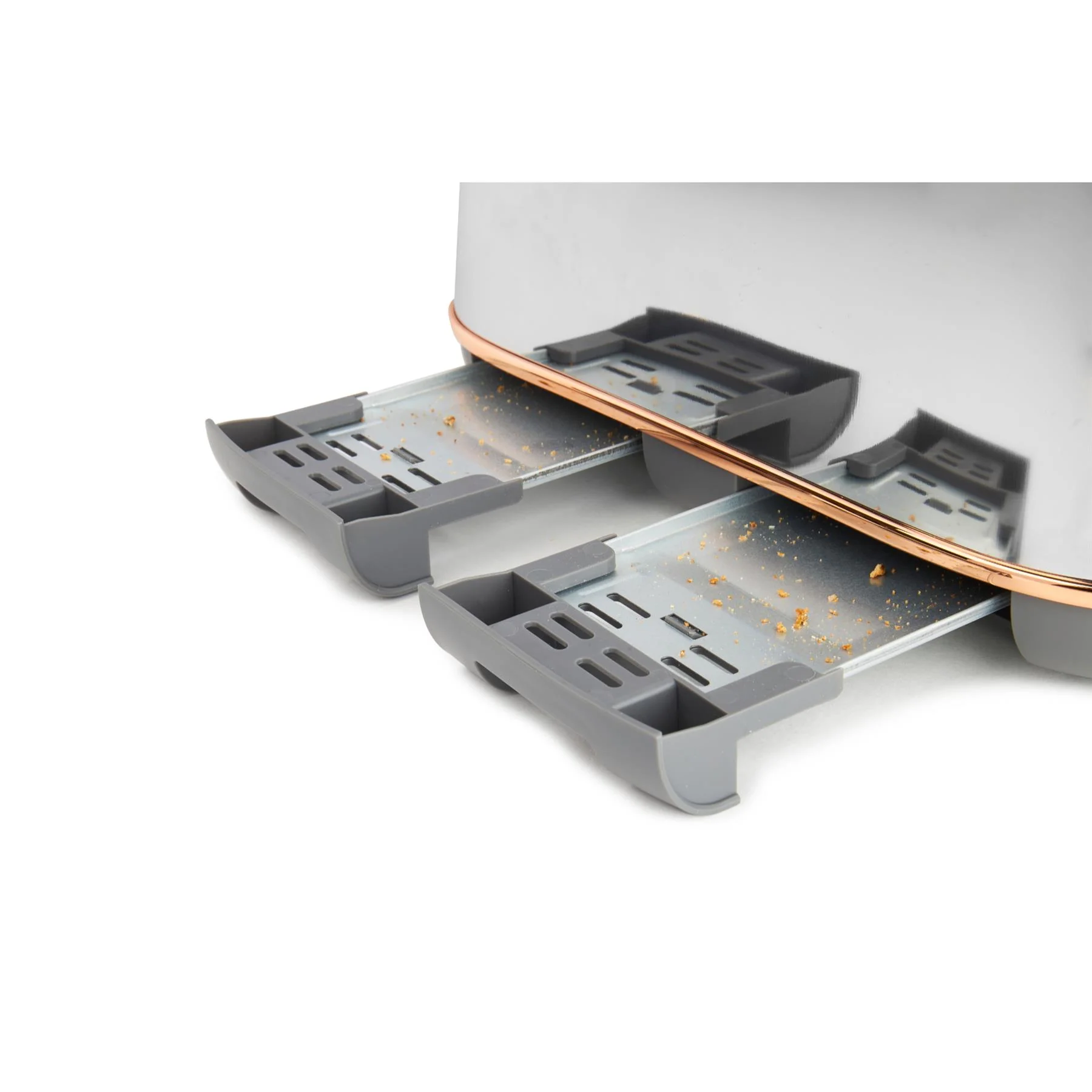 Haden Dorchester Chrome & Rose Gold 4 Slice Toaster - Image 3