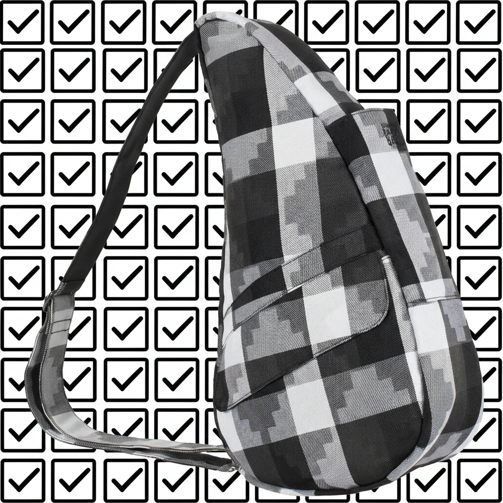 Healthy Back Bag Checkerboard Crossbody Bag - Image 5