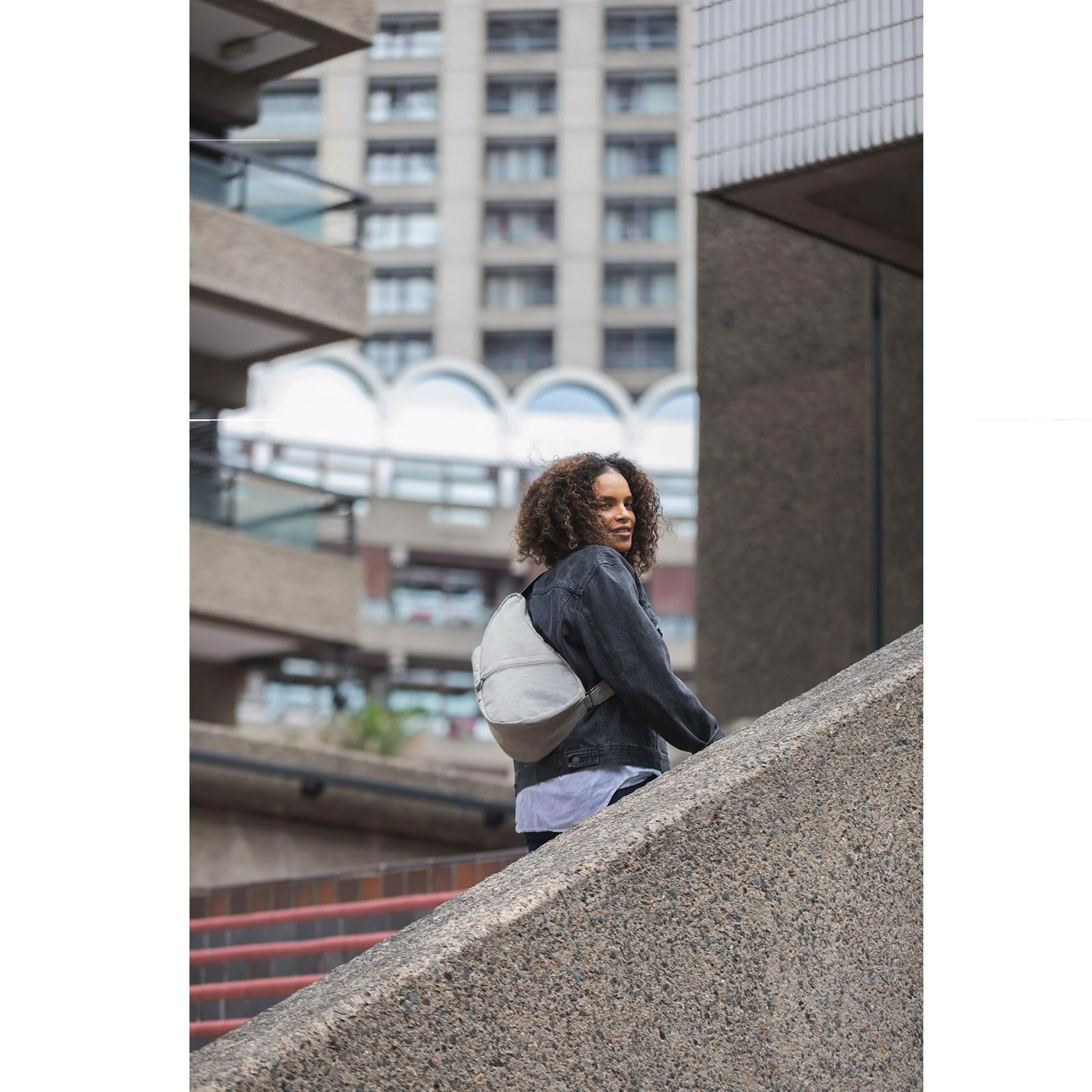Healthy Back Bag 3rd Generation Textured Nylon Medium Handbag - Image 10