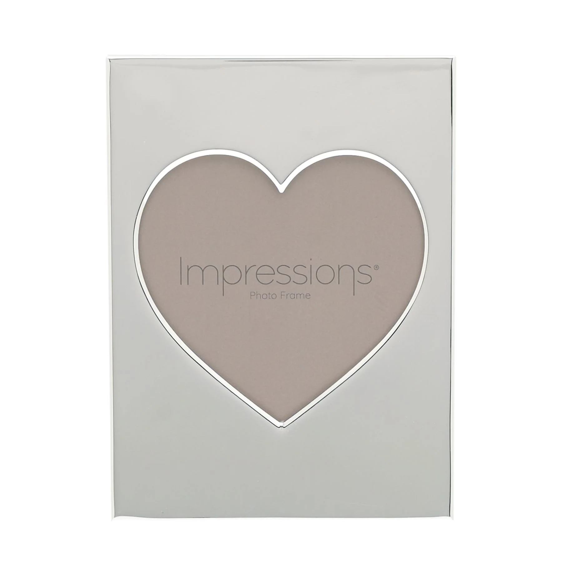 Impressions Heart Aperture Metal Plated Frame - Image 4