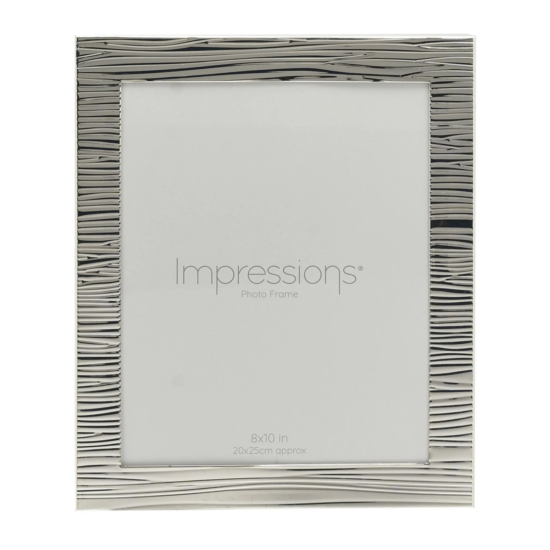 Impressions Ripple Texture Silverplated Picture Frame - Image 3
