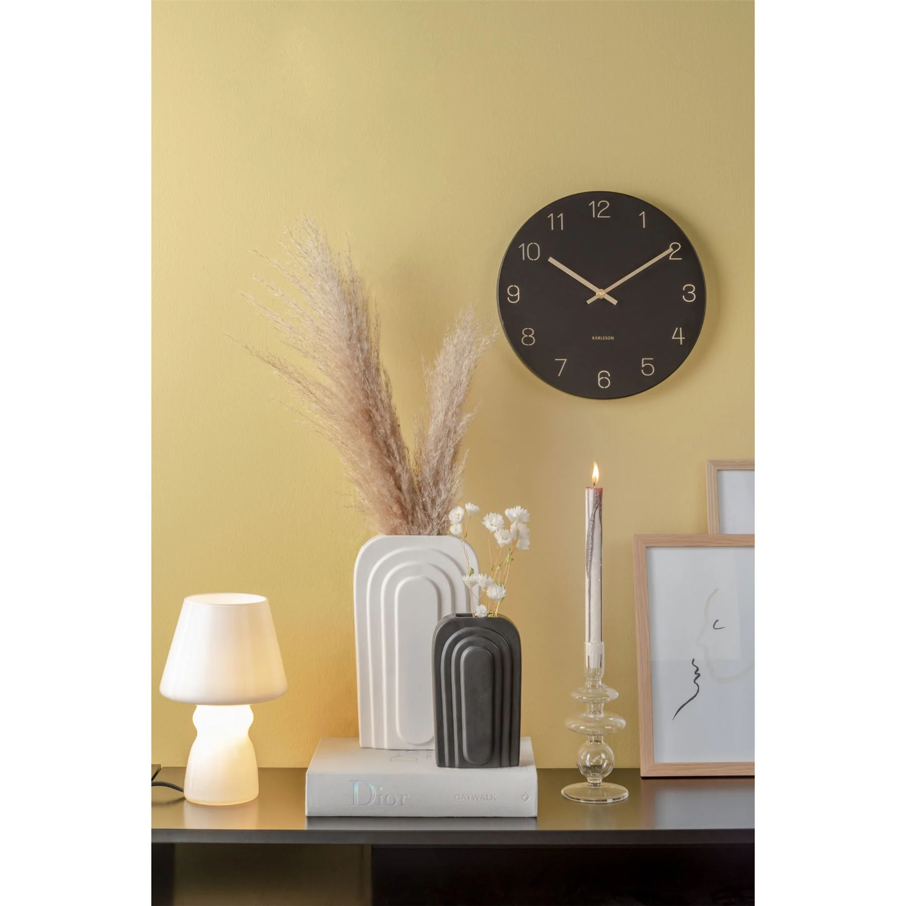 Karlsson Charm Engraved Numbers Small 30cm  Wall Clock - Image 7