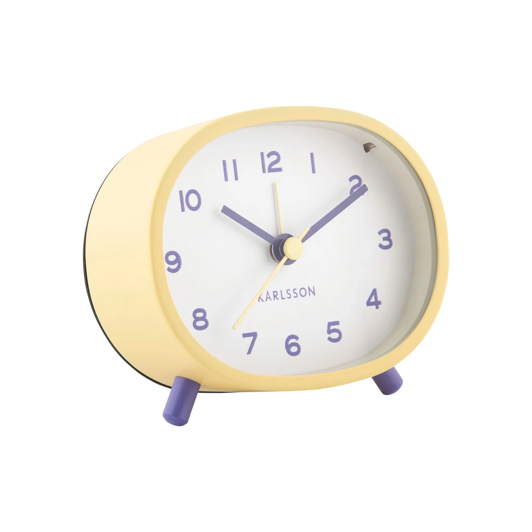 Karlsson Cheeky Oval Sweep Movement Alarm Clock - Image 12