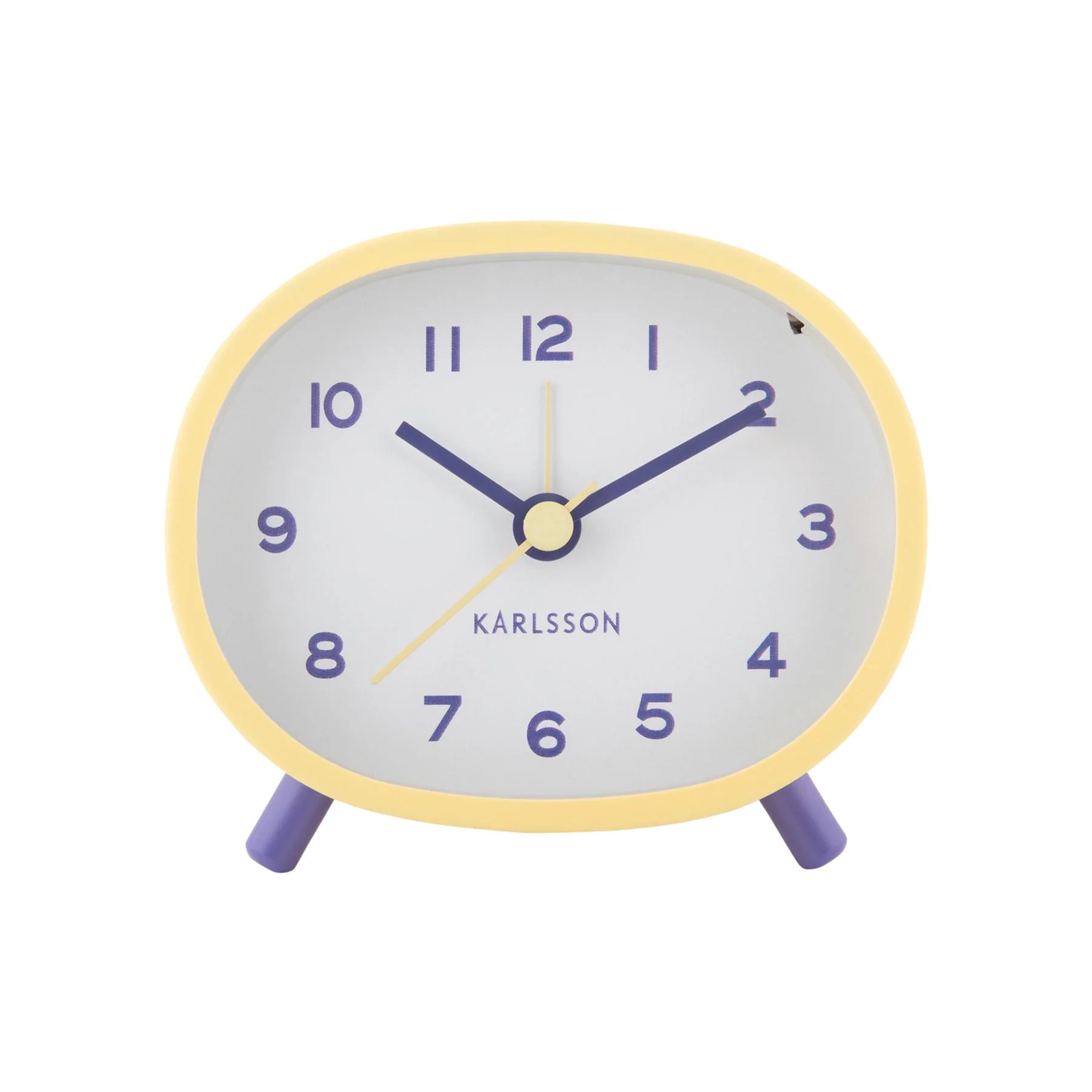 Karlsson Cheeky Oval Sweep Movement Alarm Clock - Image 13