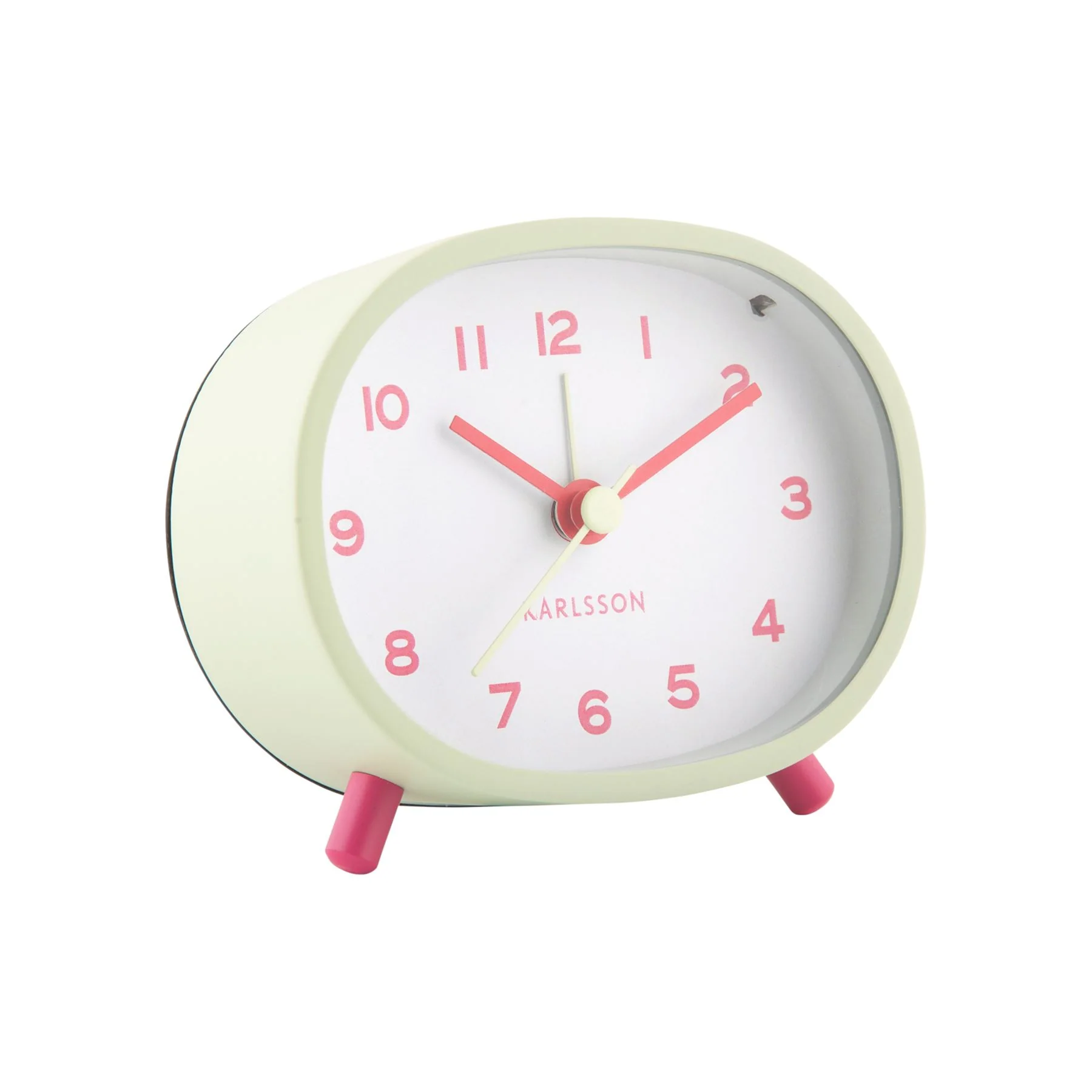 Karlsson Cheeky Oval Sweep Movement Alarm Clock - Image 18
