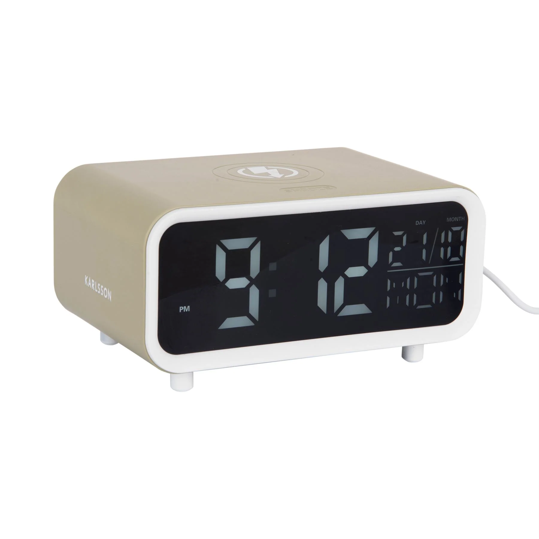 Karlsson Chunky LED Wireless Phone Charging Alarm Clock - Image 7