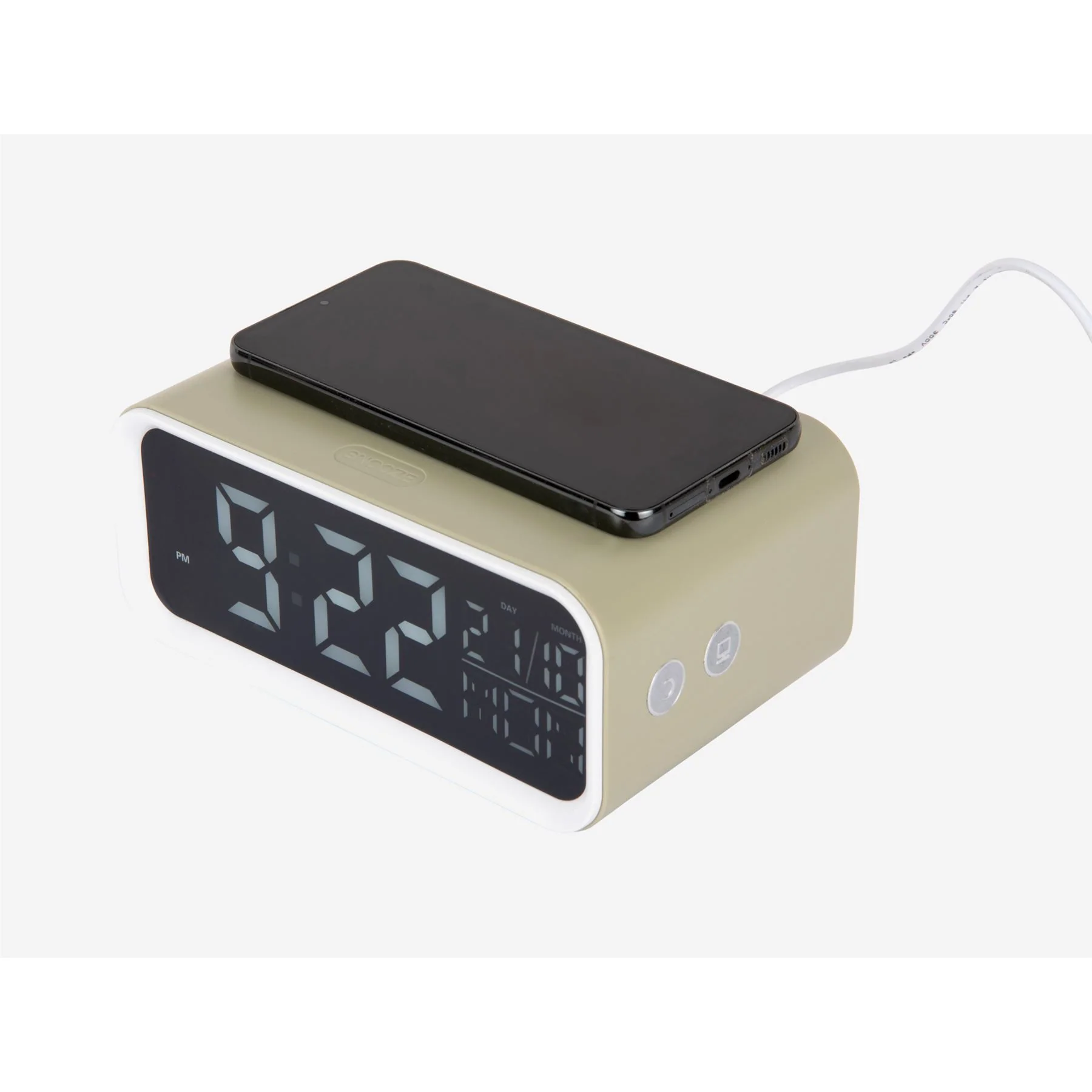 Karlsson Chunky LED Wireless Phone Charging Alarm Clock - Image 9