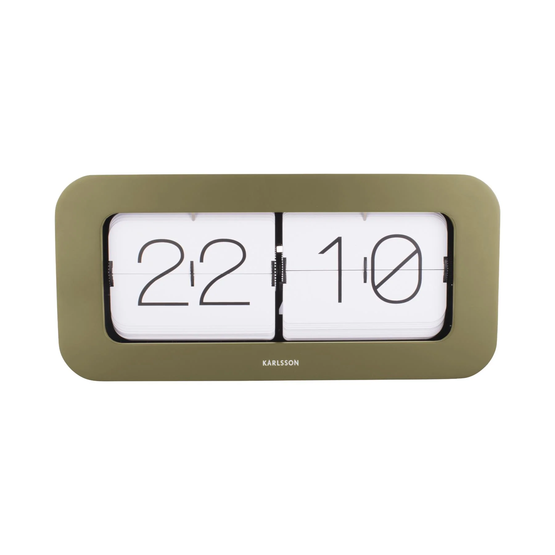 Karlsson Matiz Bamboo Wall or Table Flip Clock - Image 3