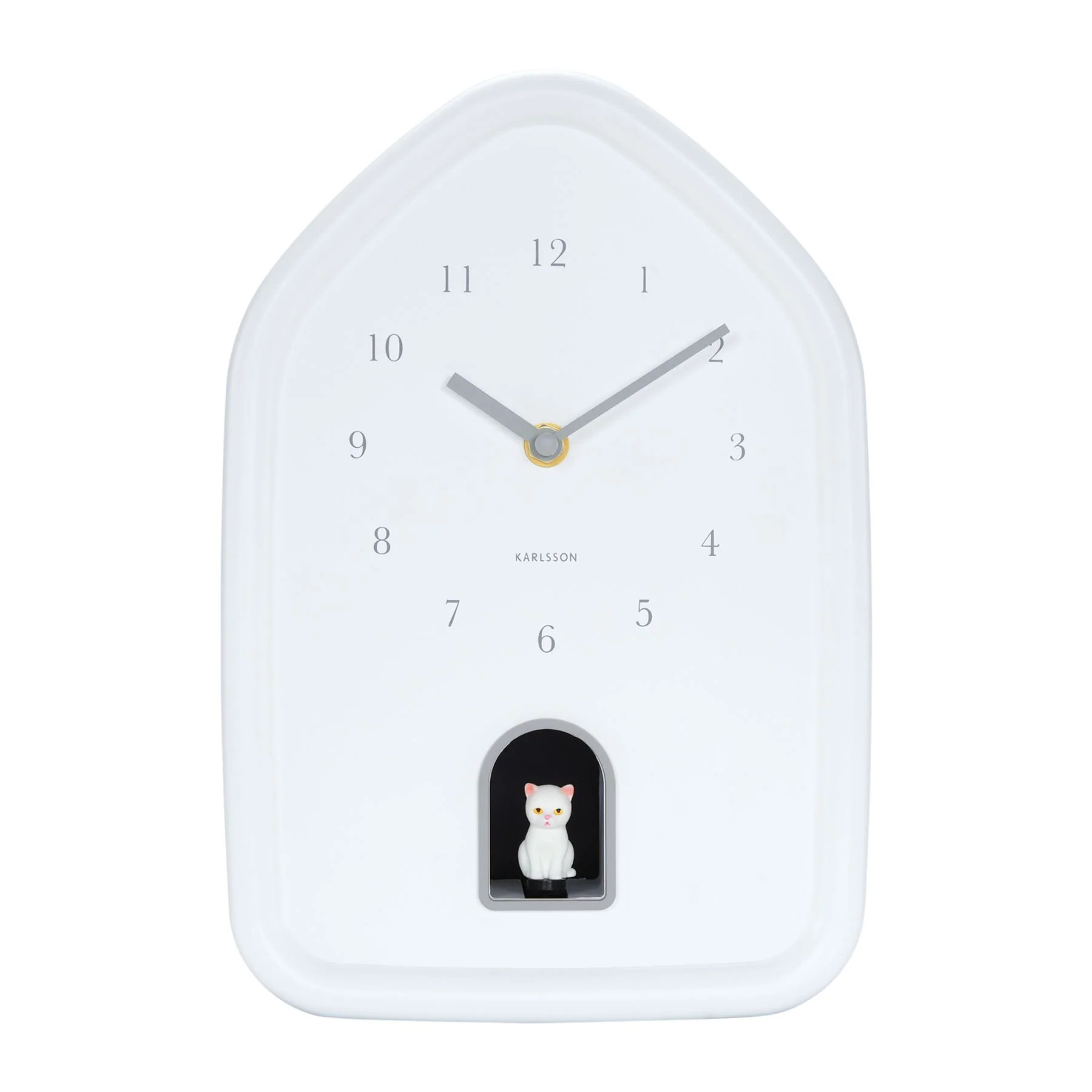 Karlsson Modern Kitty Meowing Wall Clock - Image 10