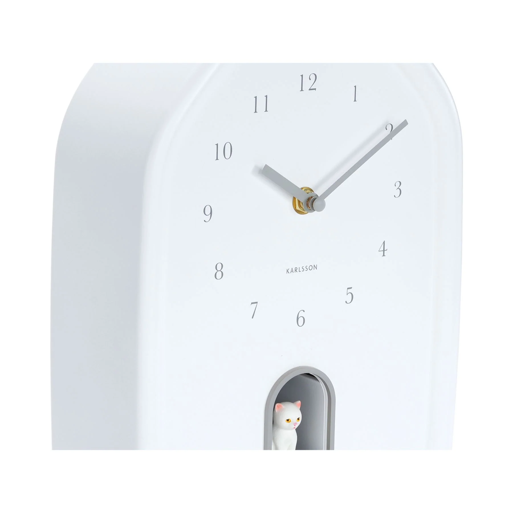 Karlsson Modern Kitty Meowing Wall Clock - Image 13