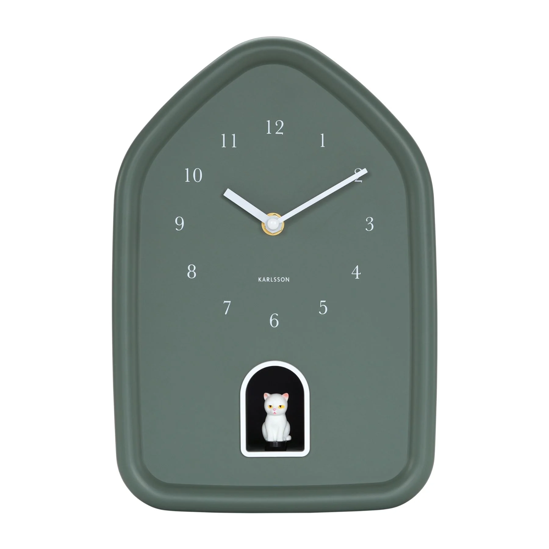 Karlsson Modern Kitty Meowing Wall Clock - Image 14