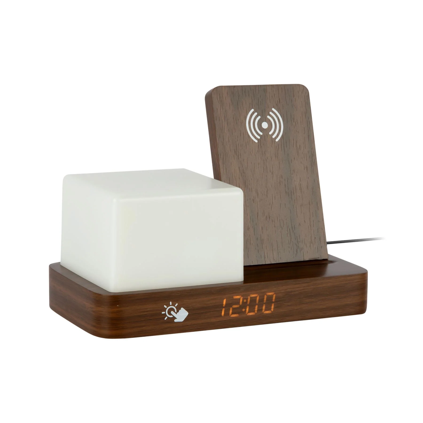 Karlsson Retro Alarm Clock  With Night Light & Phone Charger - Image 6