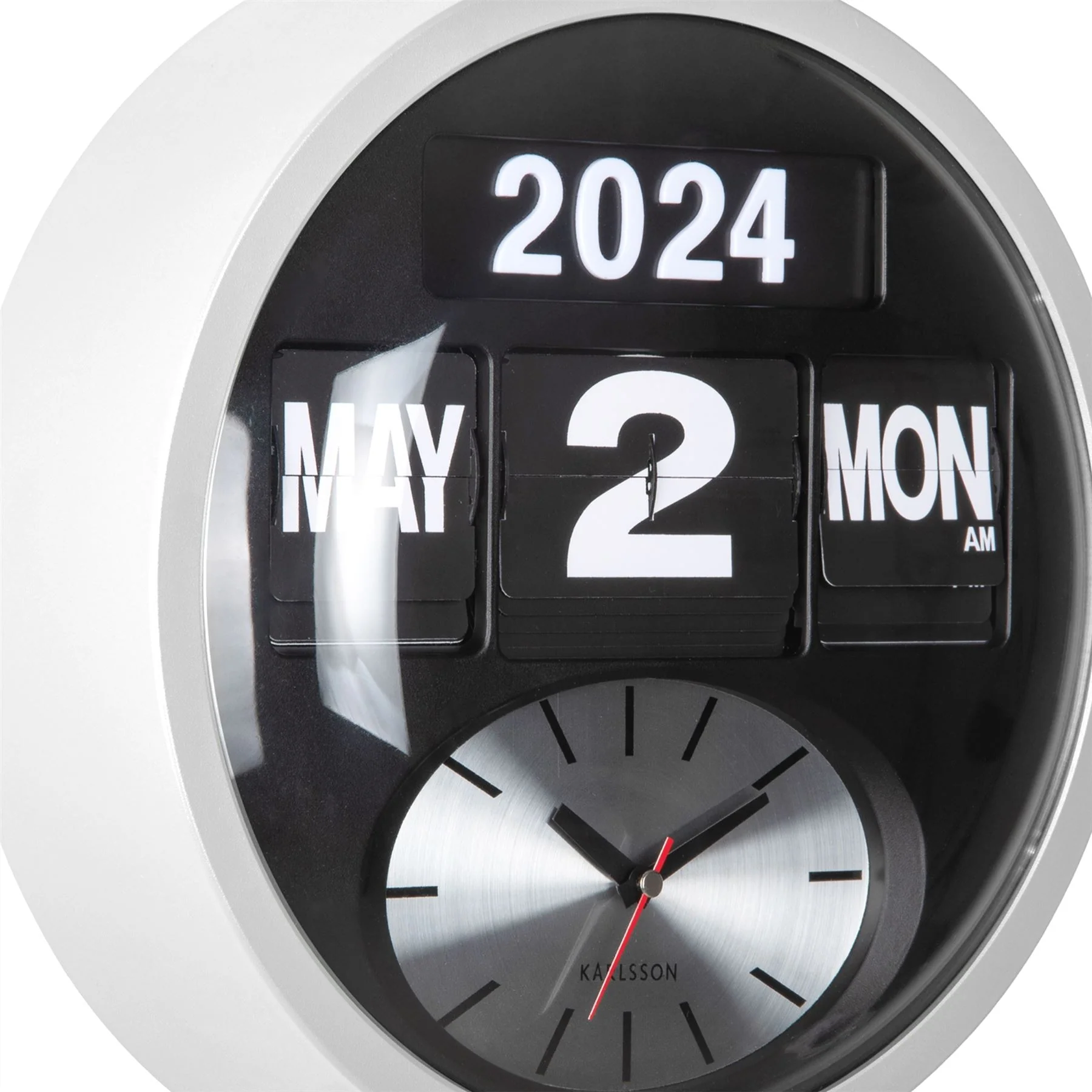 Karlsson Round Flip Wall Clock - Image 17