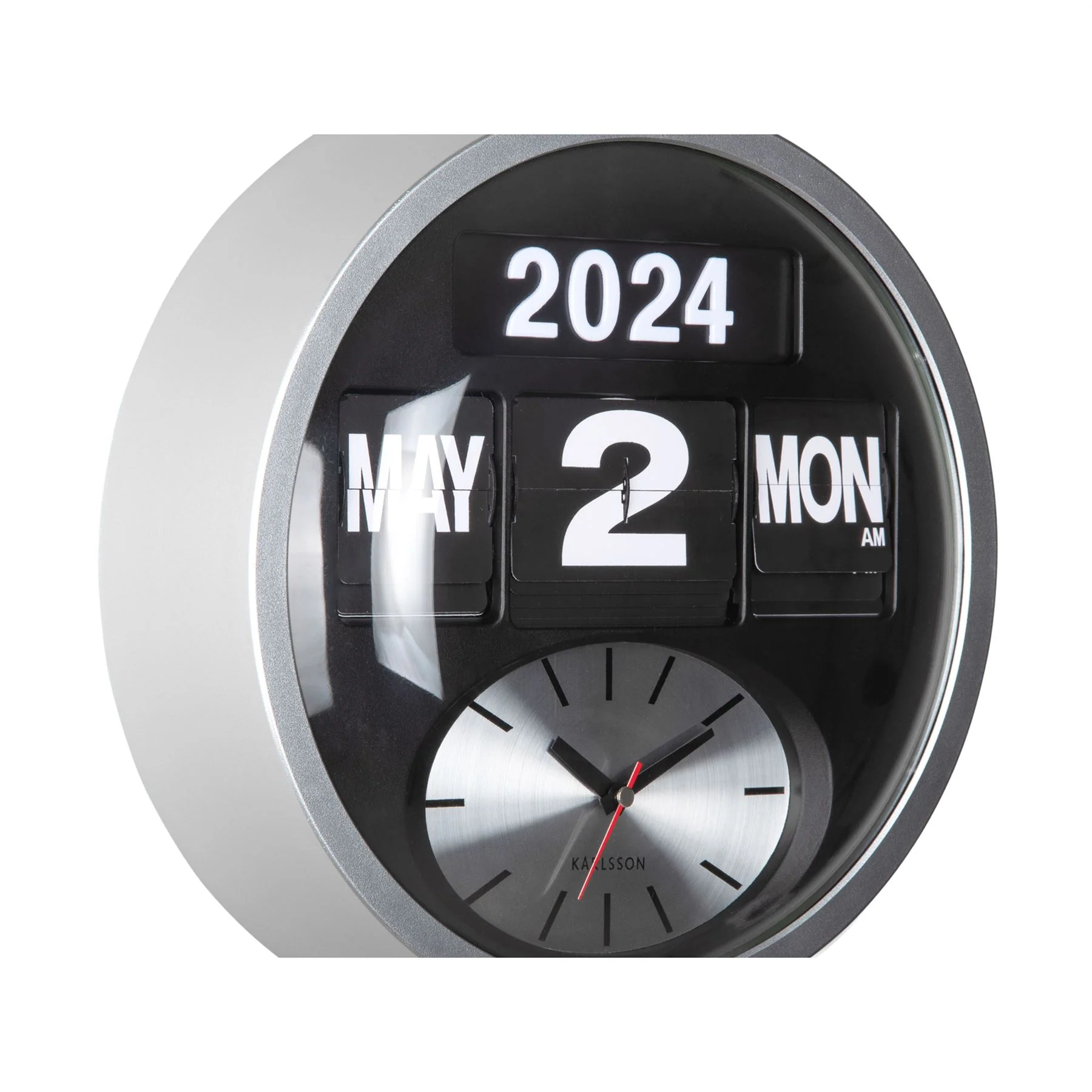 Karlsson Round Flip Wall Clock - Image 9