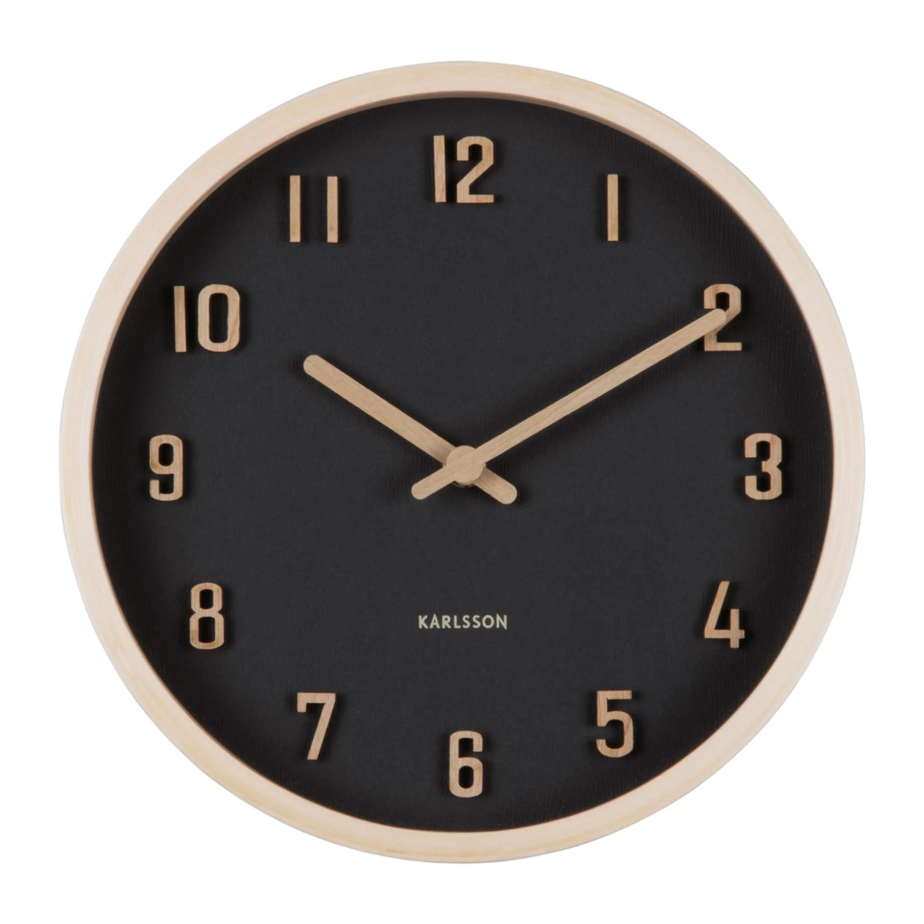 Karlsson Round Nervadura Wooden Wall Clock - Image 5