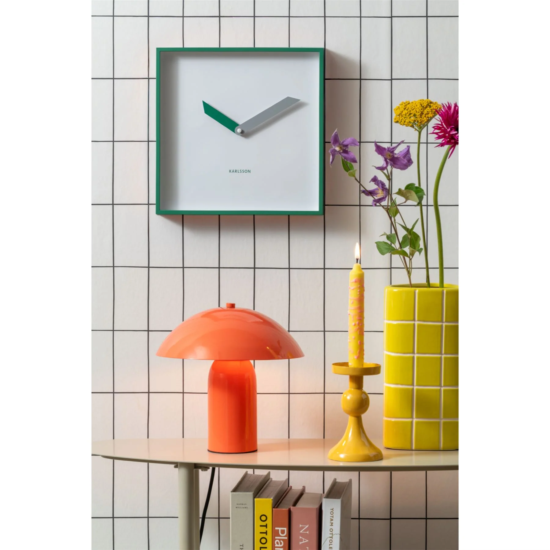 Karlsson Silent Cool Retro Cuadrado Wall Clock - Image 12