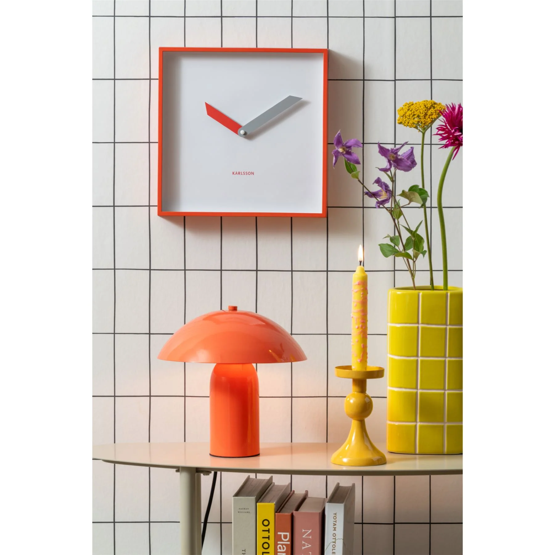 Karlsson Silent Cool Retro Cuadrado Wall Clock - Image 16