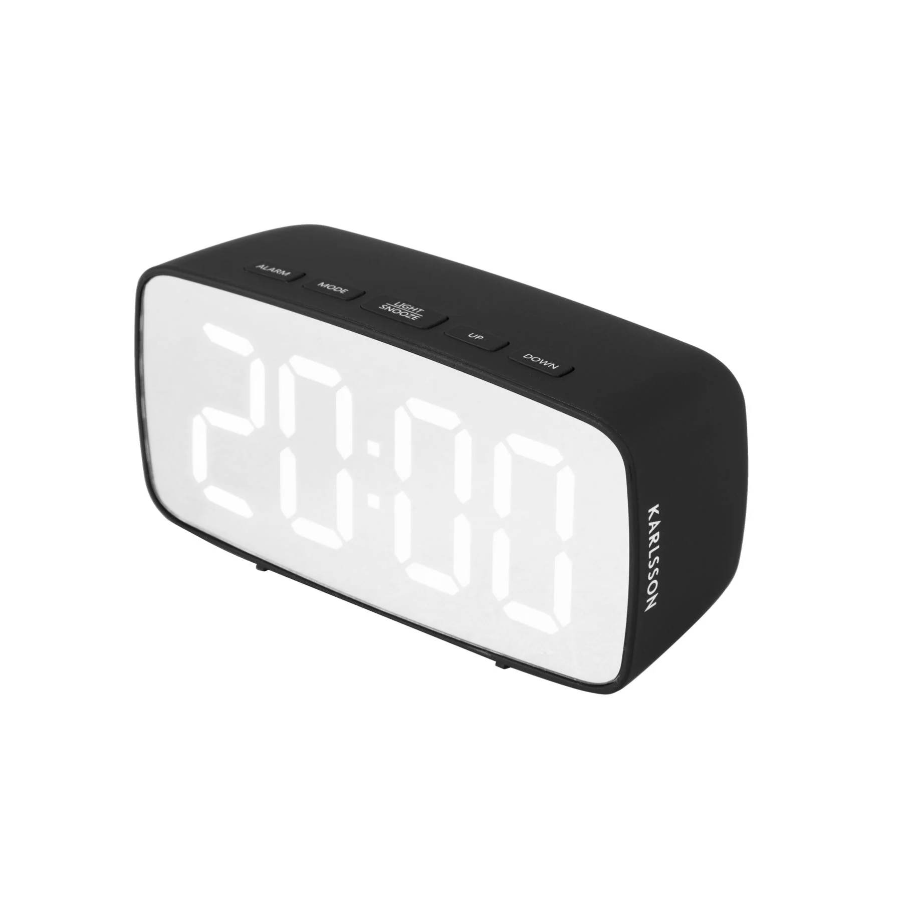 Karlsson Silver Mirror LED Alarm Clock - Image 12