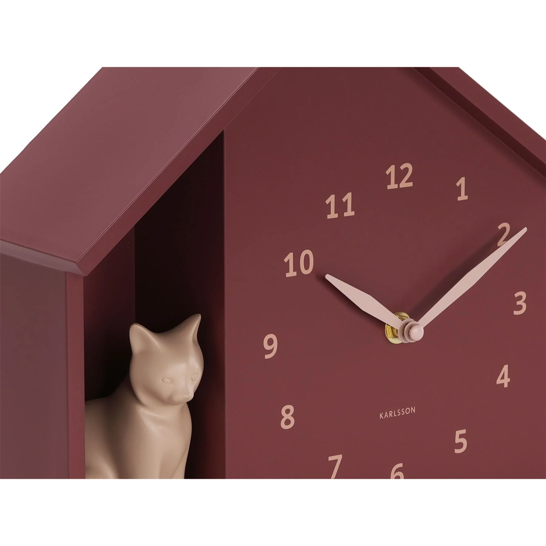 Karlsson Sitting Cat Meowing Wall Clock - Image 5