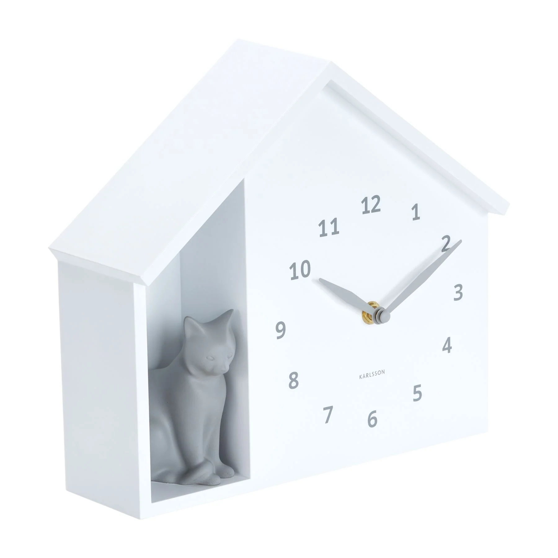 Karlsson Sitting Cat Meowing Wall Clock - Image 7