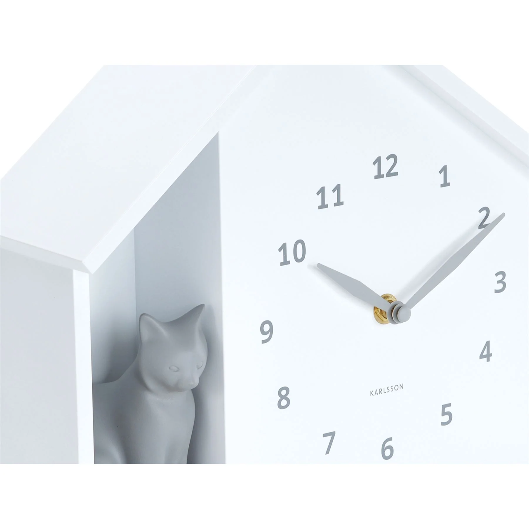 Karlsson Sitting Cat Meowing Wall Clock - Image 9