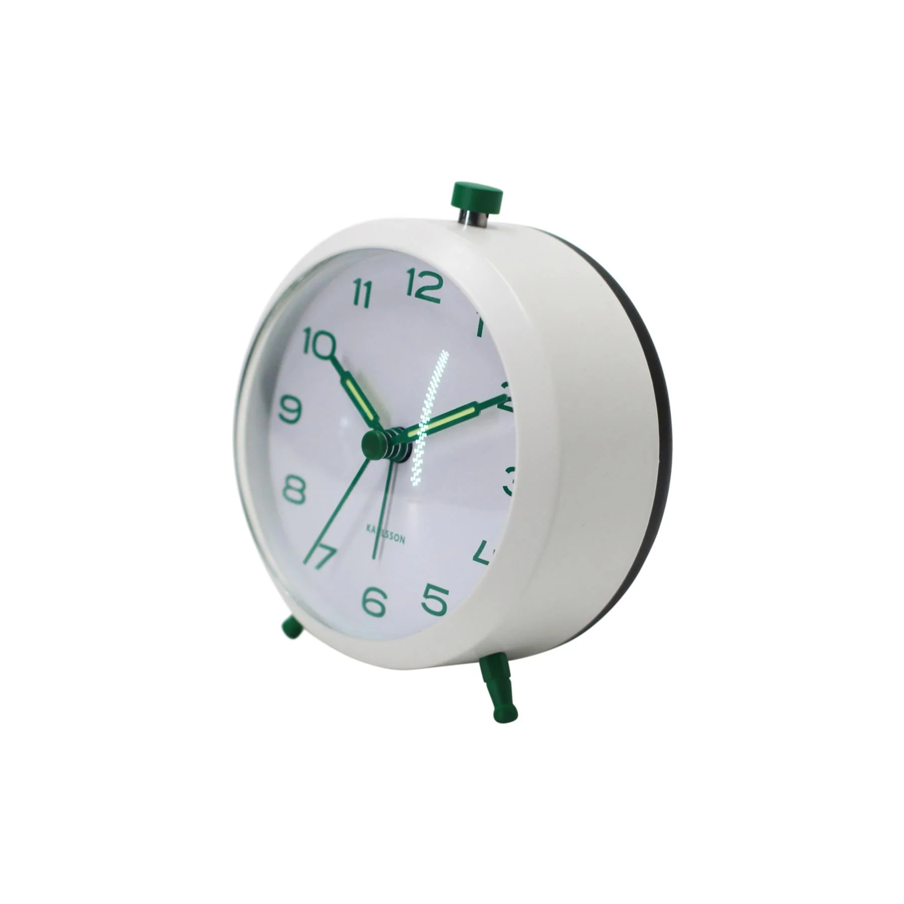 Karlsson Button Retro Analogue Alarm Clock - Image 3