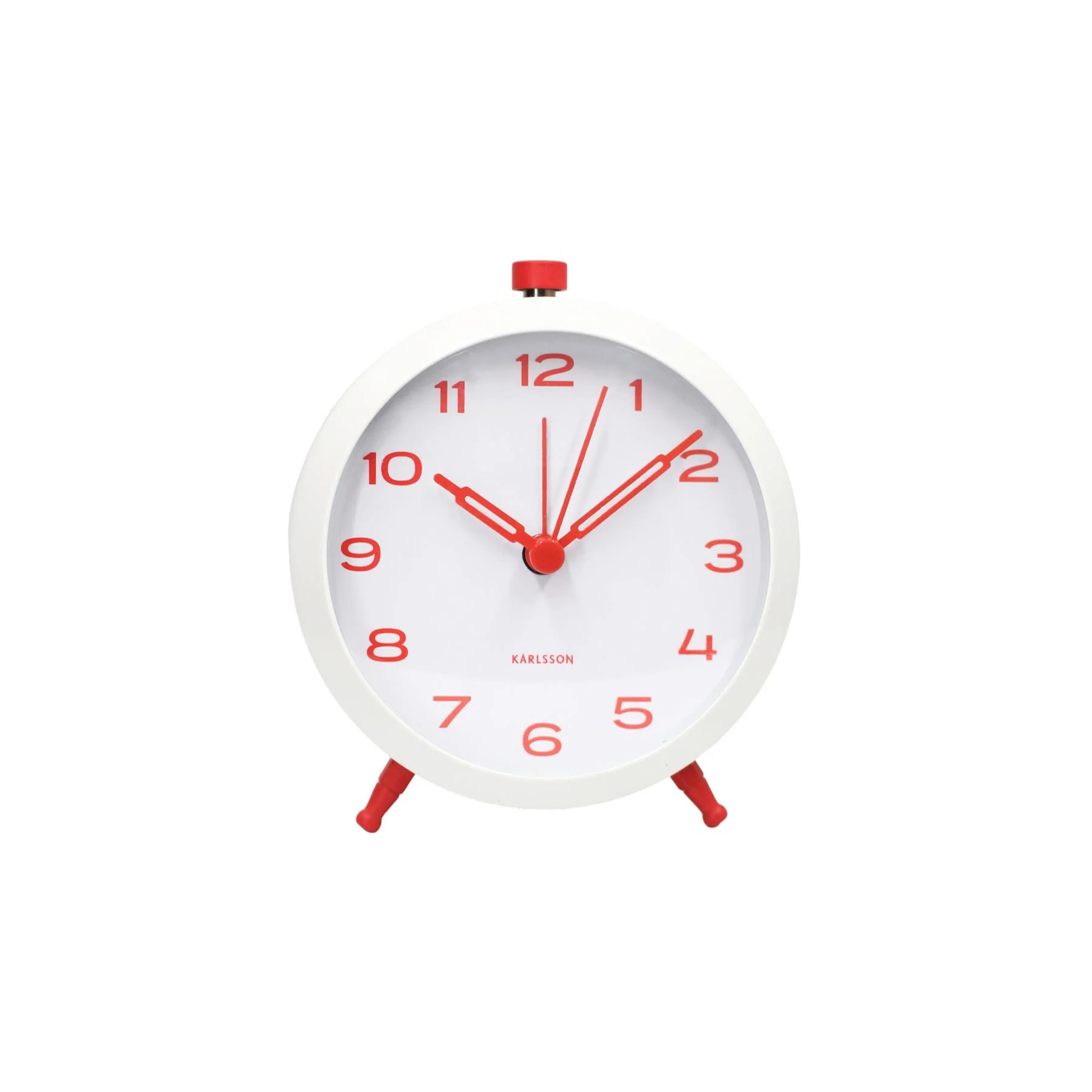 Karlsson Button Retro Analogue Alarm Clock - Image 7