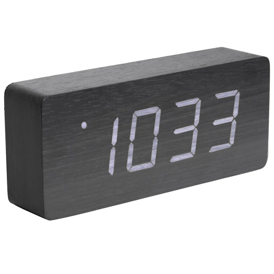 Karlsson Tube Wood Veneer Alarm Clock - Image 2