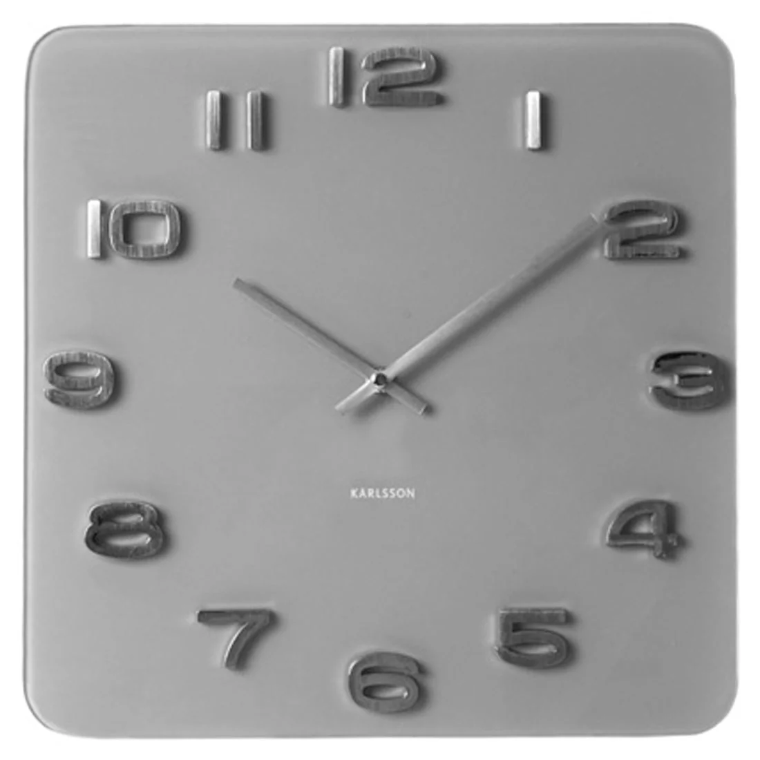 Karlsson Vintage Glass 3D Numbers Square & Round 35cm Wall Clock - Image 5