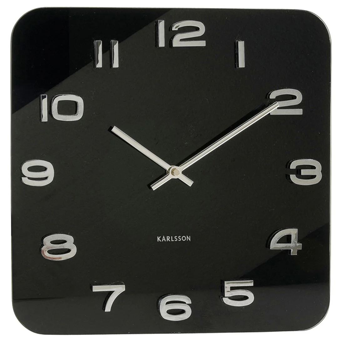 Karlsson Vintage Glass 3D Numbers Square & Round 35cm Wall Clock - Image 6