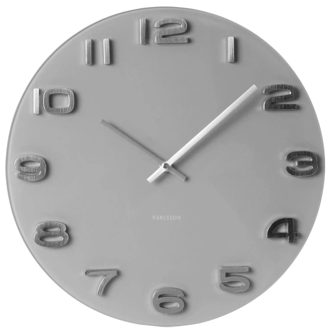 Karlsson Vintage Glass 3D Numbers Square & Round 35cm Wall Clock - Image 8