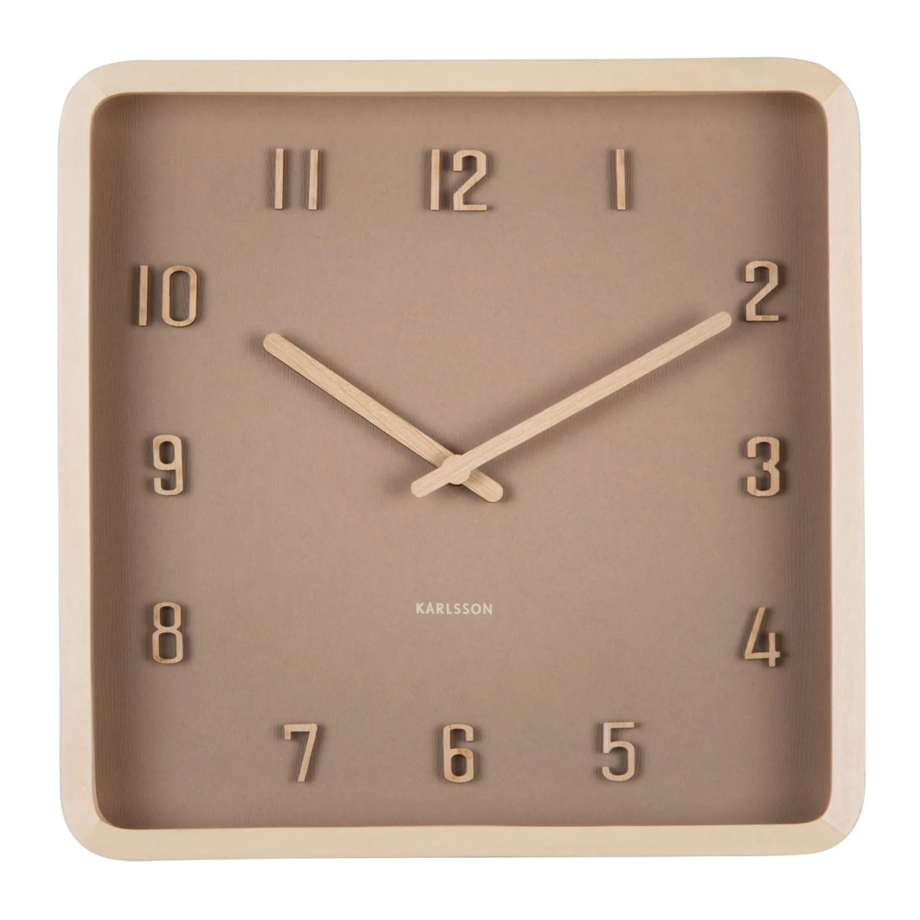 Karlsson Wooden Nervadura Square Wall Clock - Image 2