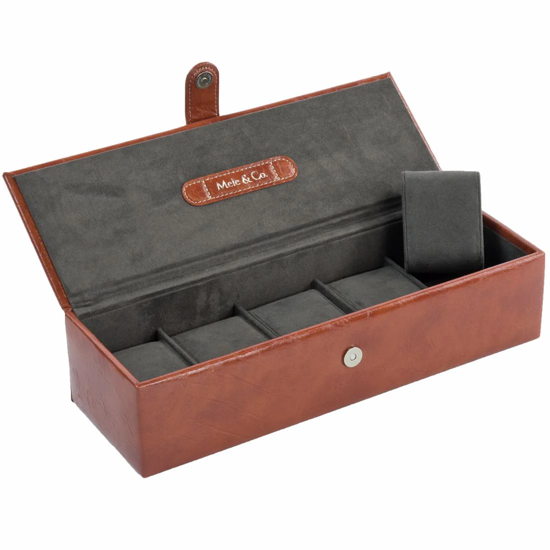 Mele & Co 5/10 Grid Soft To Touch Gent's Watch Box - Image 4