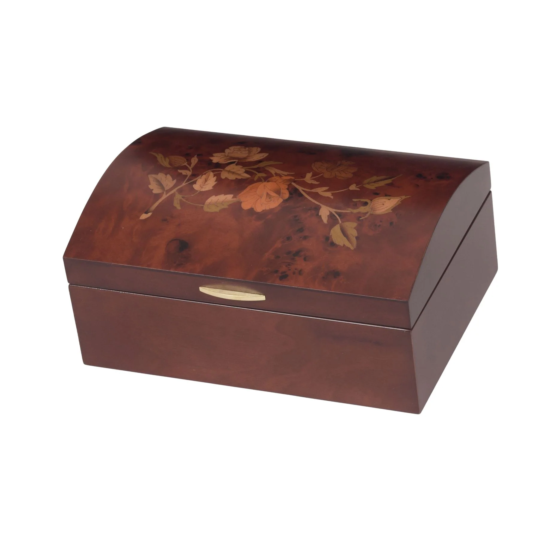 Mele & Co Dawn Walnut Rose Domed Top Jewel Case - Image 2