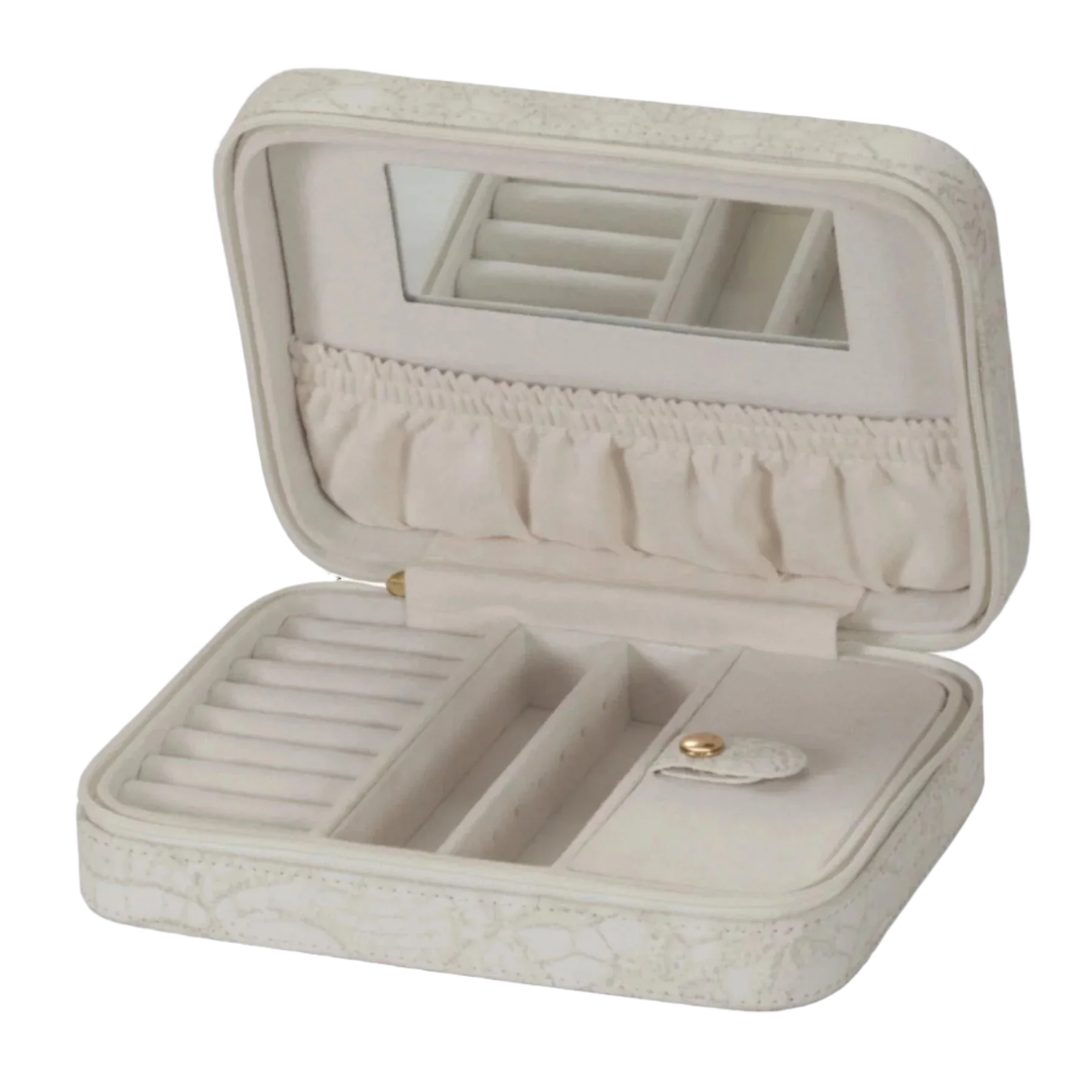 Mele & Co Floral Stitched Zip Around Travel Jewel Case - Image 6
