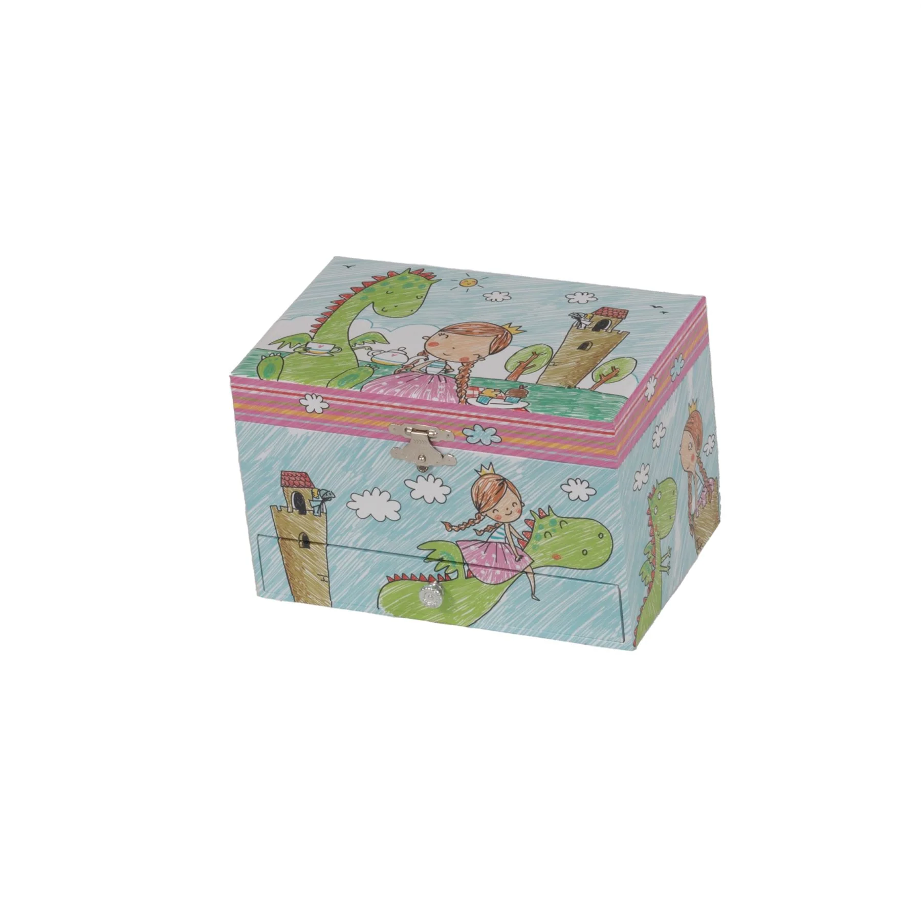 Mele & Co Green Dragon Children's Musical Jewel Case - Image 5