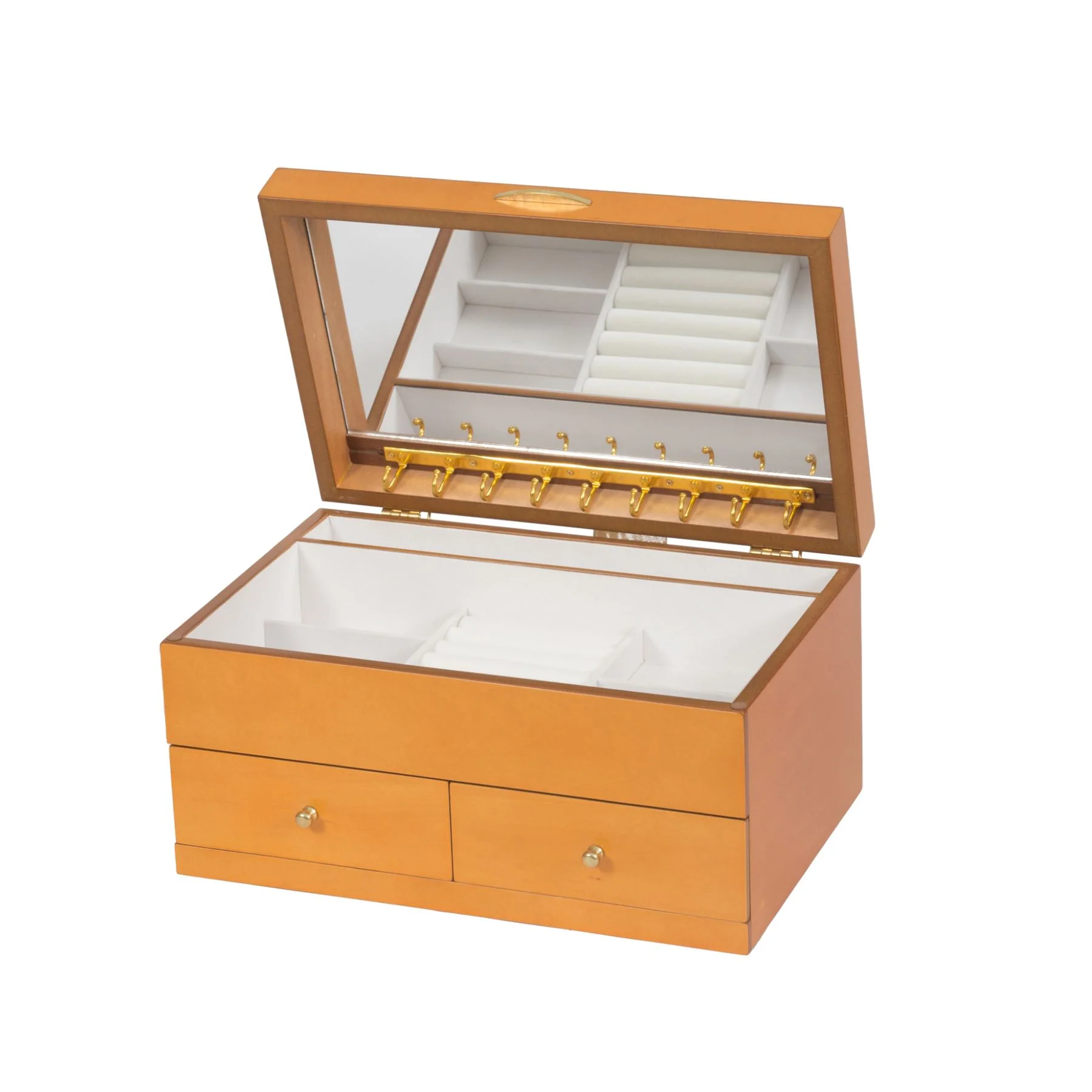 Mele & Co Gretel Jewellery Box Oriental Rose Decal, Necklace Hooks & Drawers Jewel Case - Image 2