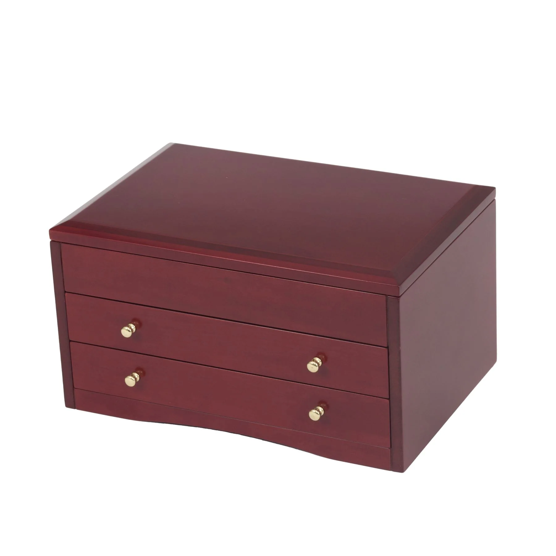 Mele & Co Hyacinth Cherrywood Finish With 2 Drawers Wooden Jewel Case - Image 2