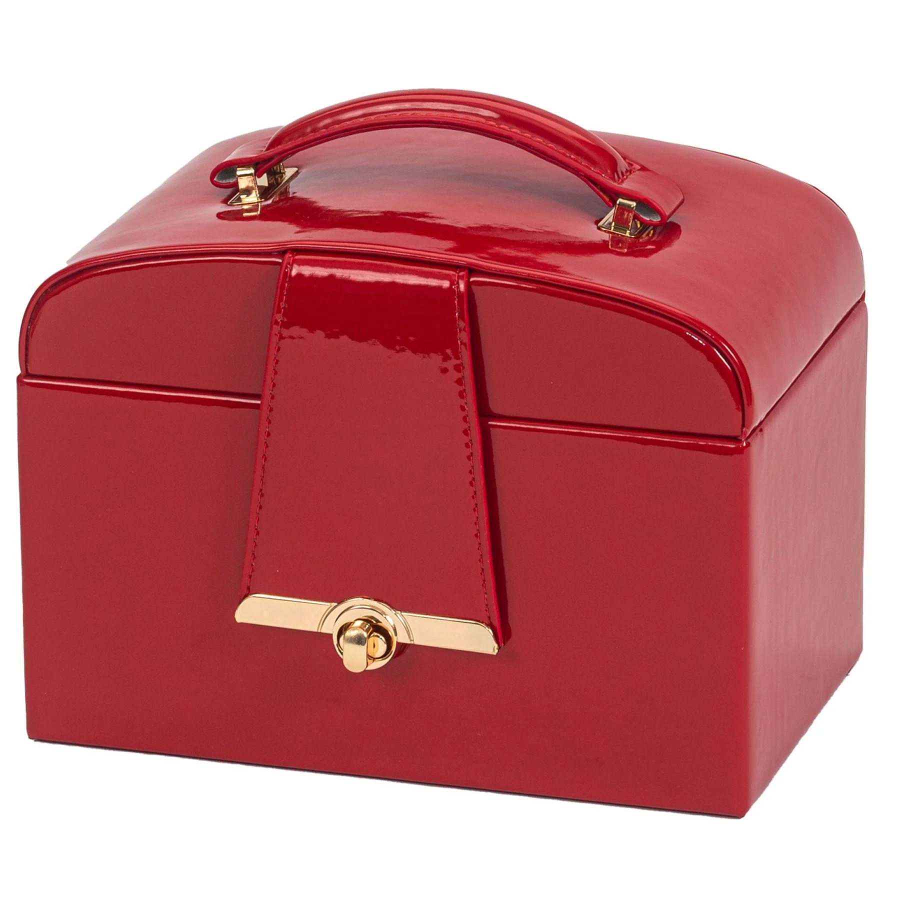 Mele & Co Jewellery Box Patent Finish Dome-Topped Jewel Case - Image 5